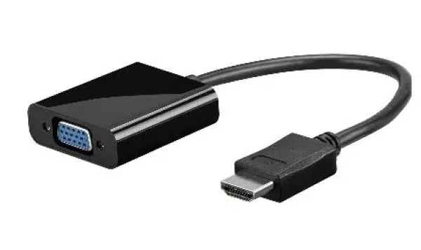 MicroConnect Adaptér HDMI 1.4 - VGA M-F / 1920x1080p@60MHz / audio / 0.3m / černá (HDMVGA2B)