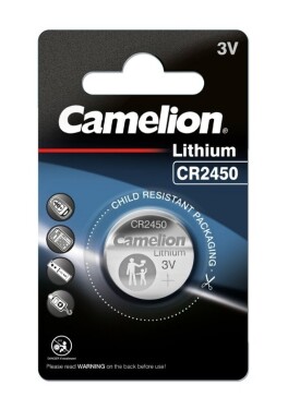 Camelion lithiová knoflíková baterie - CR2450 (DL2450, 5029LC, E-CR2450), 3V