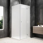 POLYSAN - GLOBE CHROME čtvercový sprchový kout 1000x1000, matné sklo, pravé GB1010-3415MRC