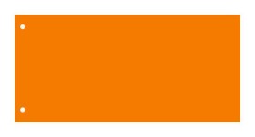 Rozdělovače kartonové 23,5x10,5cm VICTORIA, 50ks - oranžová