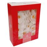 Dekorace oplatková - Hortenzie bílá 18 ks