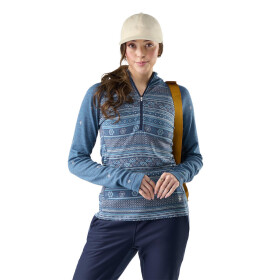 Dámské merino triko dlouhý rukáv SMARTWOOL Women's Classic Thermal Merino Base Laye, Nightfall Fair Isle Fun velikost: XS