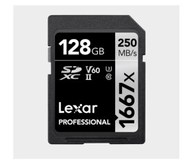 Lexar SDXC Pro 1667X UHS-II U3 R250/W120 (V60) 128G EDF_1138240