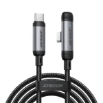 Joyroom S-A56 EnjoyX Series 90° Nabíjecí kabel USB-C (M) - USB-C (M) 60W 1.2m černá (6956116764951)