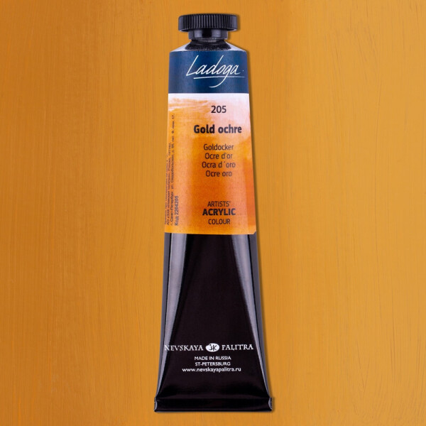 Nevskaya Palitra Ladoga akrylová barva 46 ml okr zlatý 205