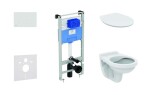 IDEAL STANDARD - ProSys Set předstěnové instalace, klozet Alpha se sedátkem, tlačítko Oleas M1, SoftClose, bílá ProSys120M SP40