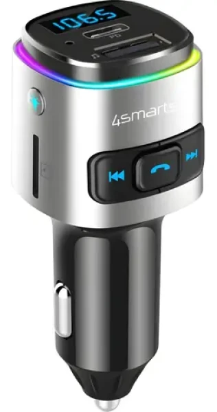 4smarts MediaAssist2 / FM transmitter / nabíječka do auta / AUX vstup (456201)