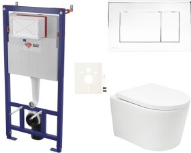 Závěsný WC set do lehkých stěn / předstěnová SAT BREVIS SIKOSSBRTOR21K SIKOSSBRTOR21K