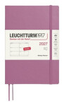 Týdenní plánovač Dusty Rose, Medium A5 2027, Softcover, anglicky