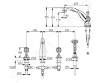 Tigo Sprchový kout 780x980 mm, Jika Perla Glass, stříbrná/sklo arctic H2512110026661