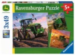 RAVENSBURGER John Deere v akci 3x49 dílků