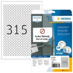 HERMA Kulaté etikety 10 mm / bílé, snímatelné / A4 / 25 listů / 7875 ks (4385)