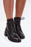 Zateplené dámské kotníkové boty na klínu Vinceza 58602 Černé 37