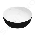 VILLEROY & BOCH - Artis Umyvadlo na desku, průměr 430 mm, Coal Black 417943BCT8