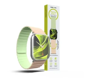 Mobile Origin Magnetic Watch Strap II řemínek pro Apple Watch 49mm/46mm/45mm/44mm růžová/světle zelená (AWMS-02-PNK-LGRN)