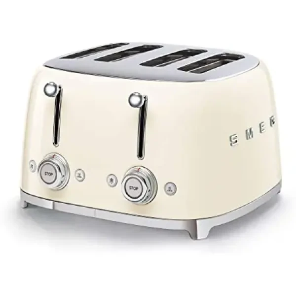 SMEG TSF03CREU krémová / Topinkovač / 2000 W / 4 sloty / 4 topinky / 6 stupňů opečení (TSF03CREU)