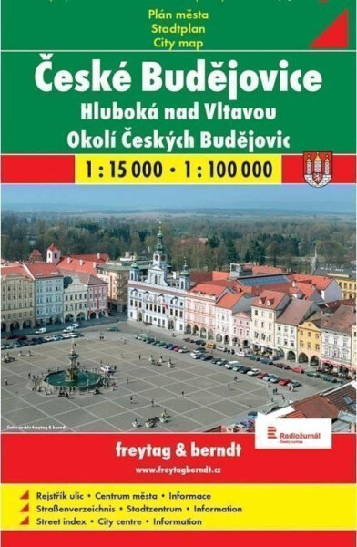 České Budějovice mapa 1:15 000