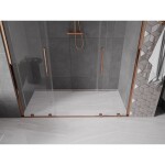 MEXEN/S - Velar Duo posuvné sprchové dveře 180, transparent, růžové zlato 871-180-000-02-60