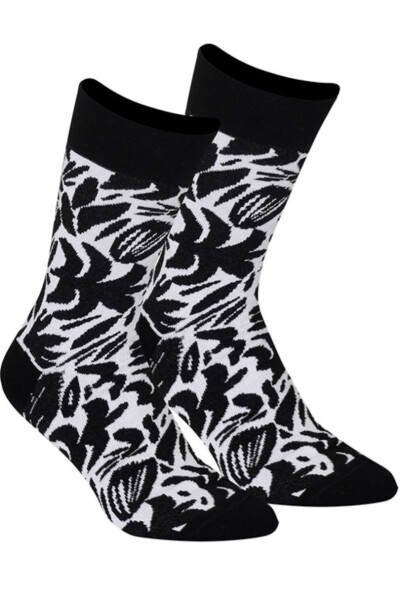 Vzorované pánské ponožky PERFECT MAN-CASUAL černá 45-47