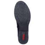 Černé kožené boty Rieker W Z9591-00 37
