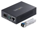StarTech SM LC / Media konvertor / 2000 Mbit/s / RJ-45 / černá (MCM1110SMLC20)
