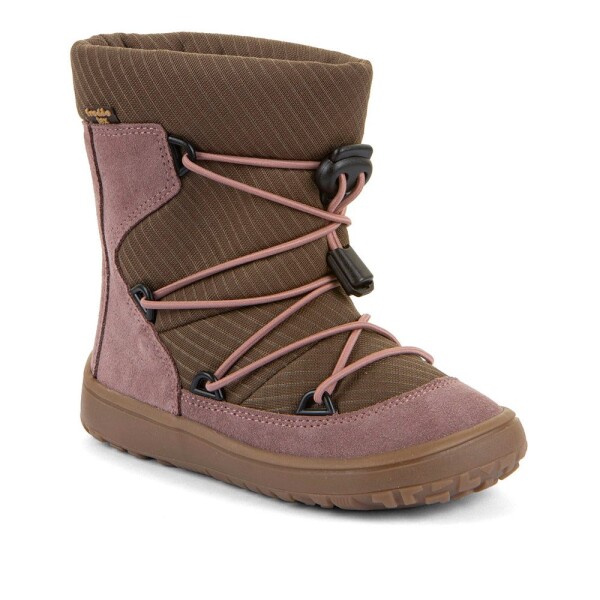 Dívčí zimní barefoot boty TEX TRACK WOOL Dark Pink Froddo G3160251-15 - 25
