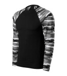 Camouflage LS triko unisex camouflage gray S