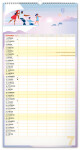 Nástěnný kalendář 2026 NOTIQUE - Rodinný plánovací XXL, 33 x 64 cm