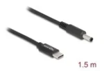 Delock USB-C – Dell 4,5x3mm černá / Napájecí kabel / 1,5 m / 20 V / 3 A (87974)