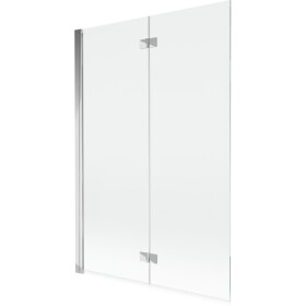 MEXEN - MIST vanová zástěna 120x150 cm 6mm 2-s, chrom, čirá, levá 8A9-120-002-01-00-L