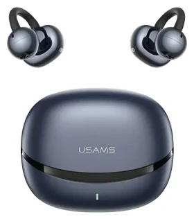 USAMS R03 Echo modrá / Sluchátka / TWS / Clip-on / Bluetooth 6.0 (BHR0301)