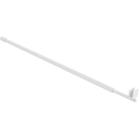 CERANO Sprchová vzpěra Onyx - kulatá - teleskopická - vodorovná - bílá - 77-140 cm