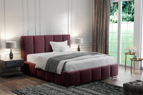 FRONTI Postel MODEL 09 200x200 fialová - MAGIC VELVET 2202
