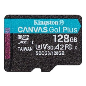 Kingston Canvas Go! Plus microSDXC 128GB / UHS-I V30 / čtení: až 170MBs / zápis 90MBs (SDCG3/128GBSP)