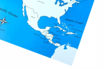 Moyo Montessori Moyo Montessori Kontrolní mapa - Severní Amerika Nová - s popisky