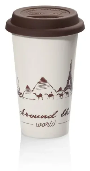 DeLonghi DLSC057 The Globetrotter bílá / Termohrnek / 300 ml / keramika (100000190855)