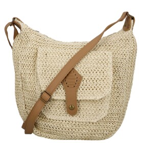 Trendy dámská pletená crossbody kabelka Jalta, krémová
