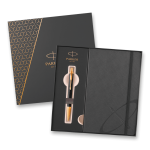 Parker IM Premium Black GT - kuličkové pero v dárkové kazetě se zápisníkem