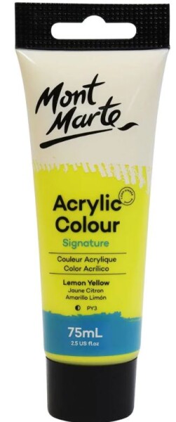 Mont Marte akrylová barva 75 ml citronově žlutá (Lemon Yellow)