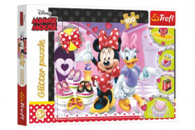 Trefl Puzzle Minnie a Daisy / 100 dílků, třpytivé
