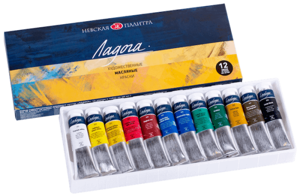 Nevskaya Palitra Ladoga olejové barvy sada 12x18 ml
