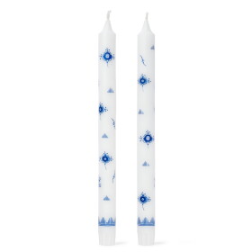 Royal Copenhagen Svíčka Heritage 28 cm – set 2 ks, bílá barva, vosk