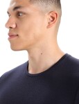 Pánské merino tričko s krátkým rukávem ICEBREAKER Mens Anatomica SS Crewe, Midnight Navy velikost: S