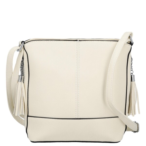 Trendy dámská koženková crossbody kabelka Lída, béžová