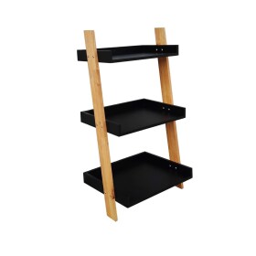 Set poličky a nosníků Naturel Home černá/ořech mat 53,5x98x40 cm HOMEP3C HOMEP3C