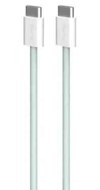Puro Fabrik FABK4 zelená / Datový kabel USB-C na USB-C / 60 W / 1,5 m