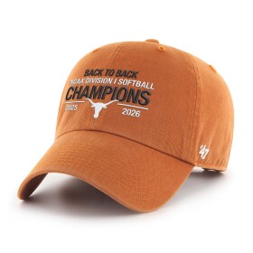 47 Brand Pánská kšiltovka Texas Longhorns NCAA Back-to-Back Softball Women's College World Series Champions Clean Up Adjustable