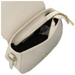 Trendy dámská kožená crossbody kabelka Antigona, krémová