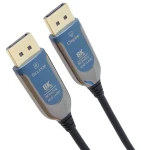 PremiumCord Optický DisplayPort 1.4 kabel M-M černá / Video kabel / 8K 60Hz / zlacené konektory / 10 m (kport12-10)
