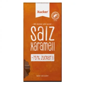 Čokoláda s příchutí slaný karamel - Xucker (slaný karamel, 80 g) (37663-2-80g)